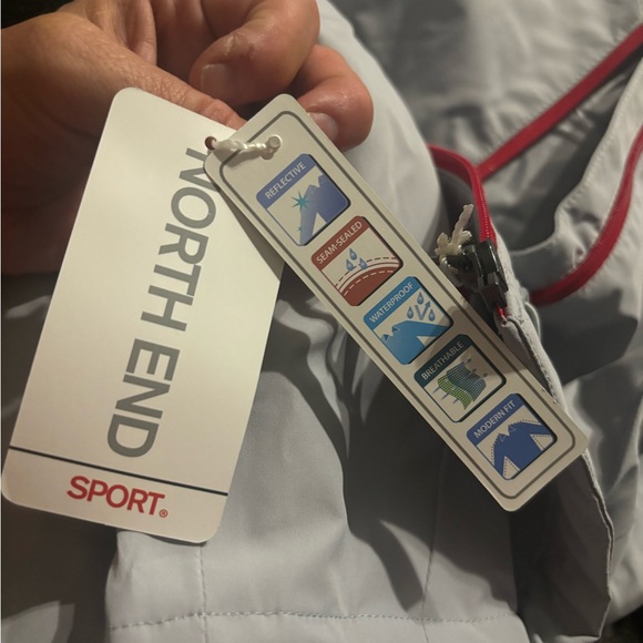 Brand New Grey with dark grey sleeves and red zipper - Picture 3 of 3